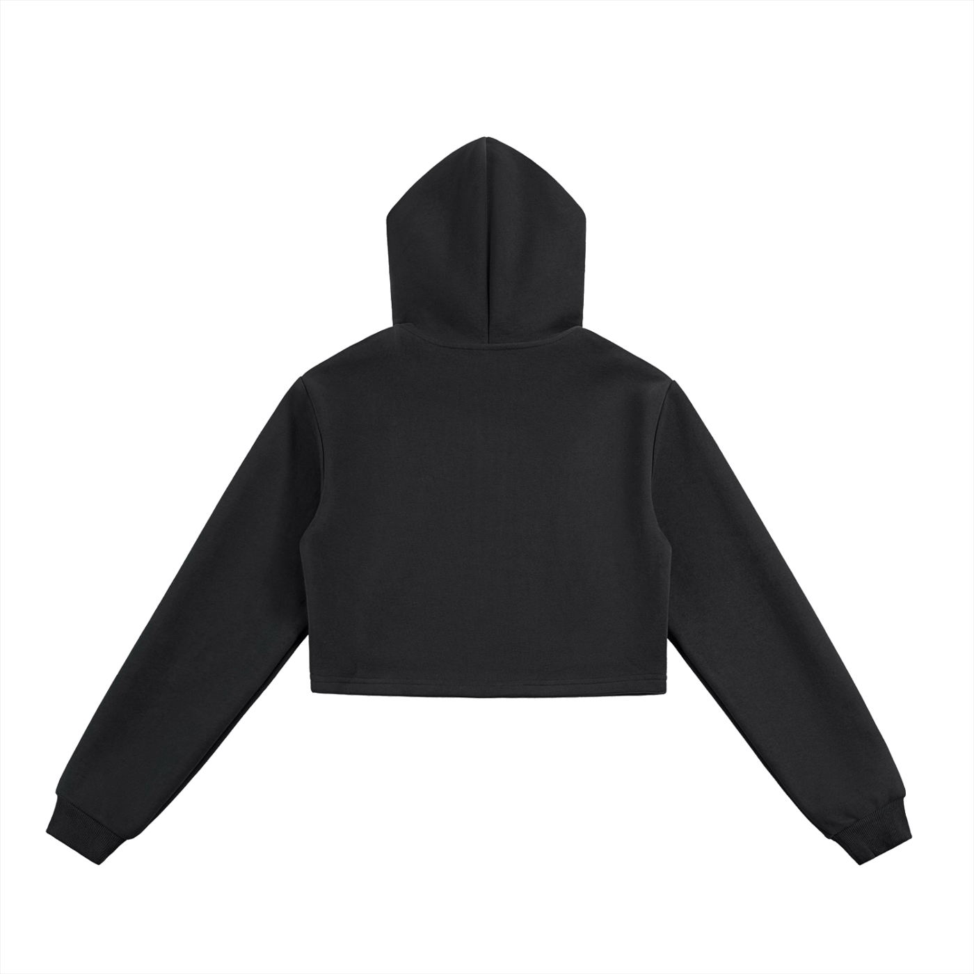 Essential Cropped (Onyx)  Zip-Up Hoodie