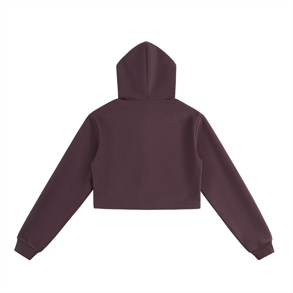 Essential Cropped “Rosemary” Zip-Up Hoodie