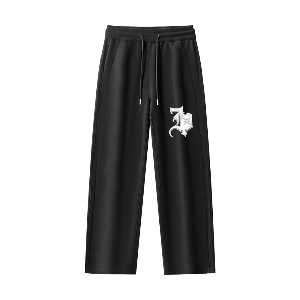 Essential Drawstring (Onyx) Straight-Leg Sweatpants
