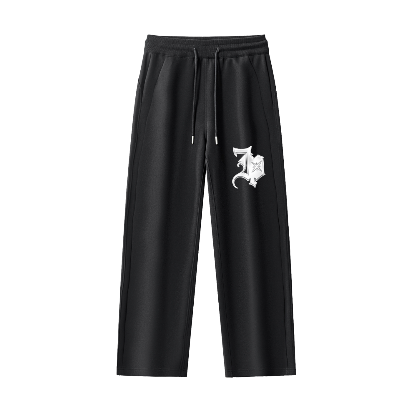 Essential Drawstring (Onyx) Straight-Leg Sweatpants