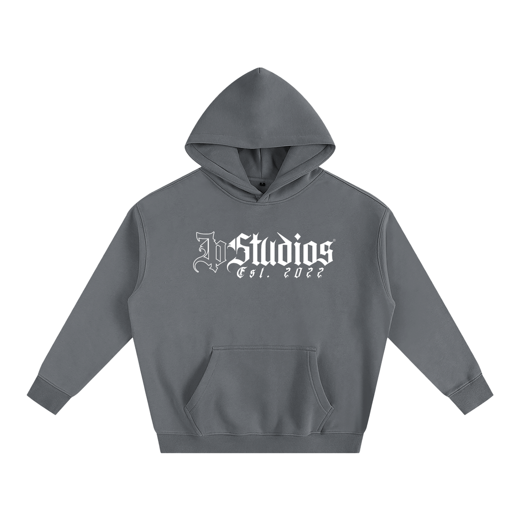 Steady Grey Oversize Fleeced Hoodie