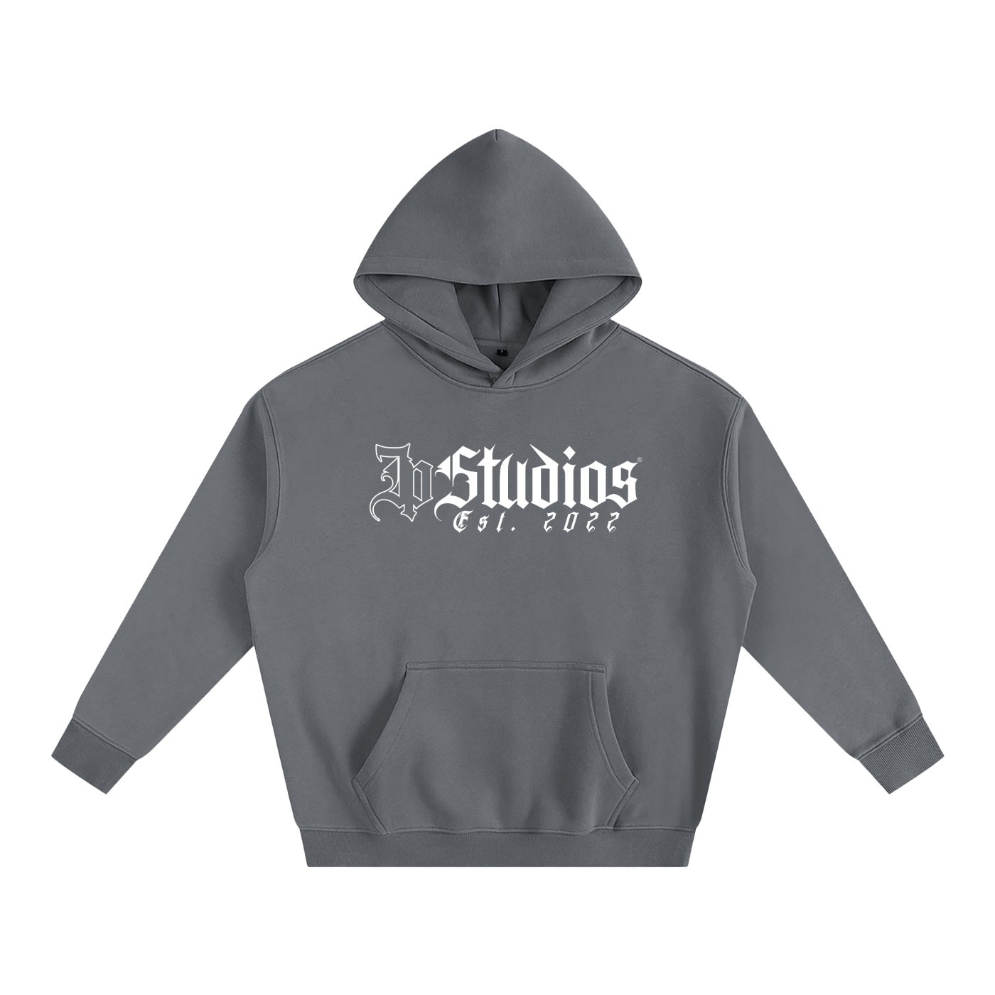 Steady Grey Oversize Fleeced Hoodie