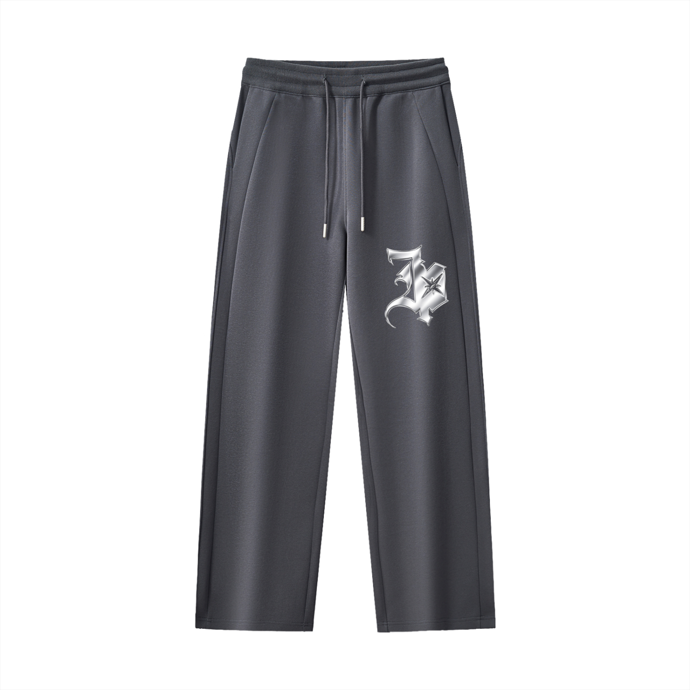 Essential Drawstring (Ivory) Straight-Leg Sweatpants